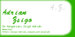 adrian zsigo business card